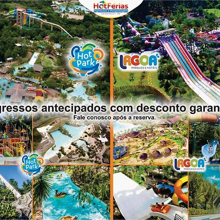 Flat Paradise, Piscinas Termais, Proximo Ao Centro - Hotferias Caldas Novas Exterior photo