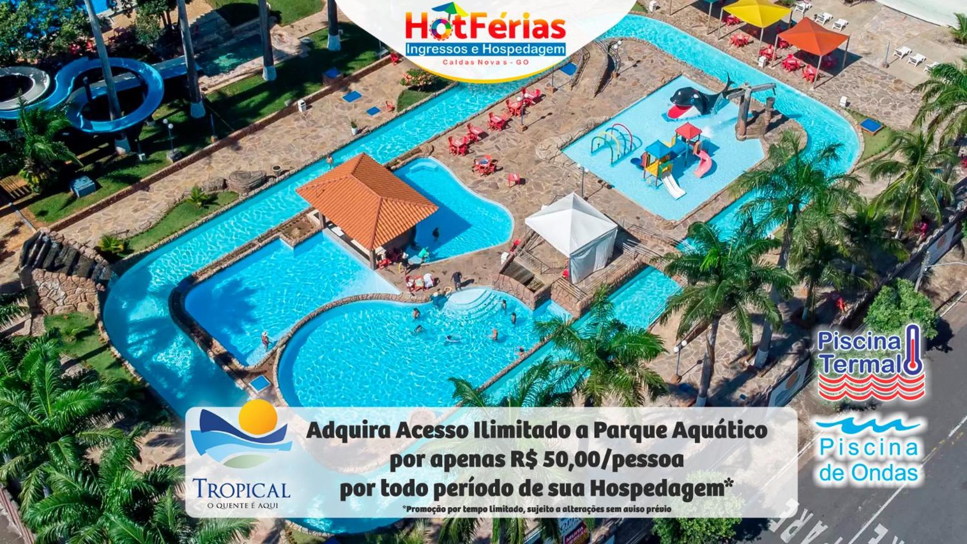 Flat Paradise, Piscinas Termais, Proximo Ao Centro - Hotferias Caldas Novas Exterior photo